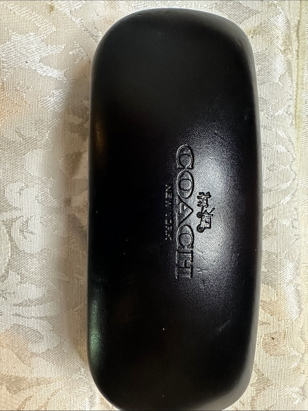 COACH Black Leather Eyeglass/ Sunglasses Case